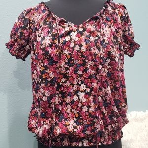 Peasant Blouse with Cinch Sleeves and Waist